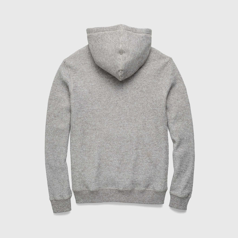 Ivan Waffle Thermal Hoodie - Heather Grey
