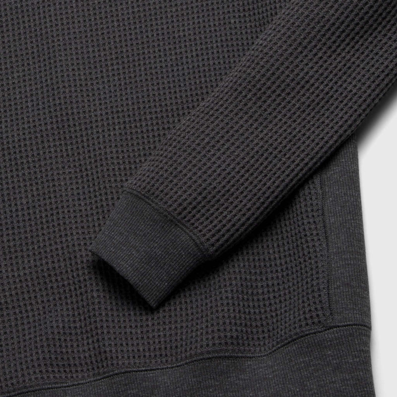Butch Waffle Thermal Crewneck - Charcoal Heather