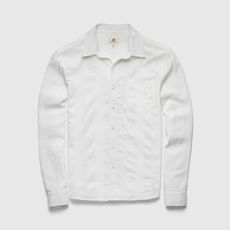 Brian Dobby Stripe Shirt - White
