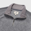 Bobby Raglan Sweater Quarter Zip - Grey