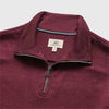 Bobby Cashmist Fleece Quarter Zip - Cabernet Heather