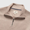 Bobby Cashmist Fleece Quarter Zip - Camel Heather