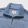 Bobby Cashmist Fleece Quarter Zip - Slate Blue Heather
