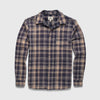 Brian Twill Plaid Shirt - Blue Tan Combo