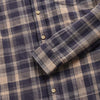 Brian Twill Plaid Shirt - Blue Tan Combo