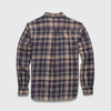 Brian Twill Plaid Shirt - Blue Tan Combo