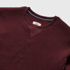 Butch Waffle Fleece Crewneck - Cabernet Heather