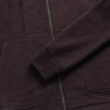 Danny Full-Zip Cashmist Fleece Hoodie - Dark Brown Heather