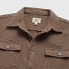 Dylan Waffle Fleece Overshirt - Camel Heather