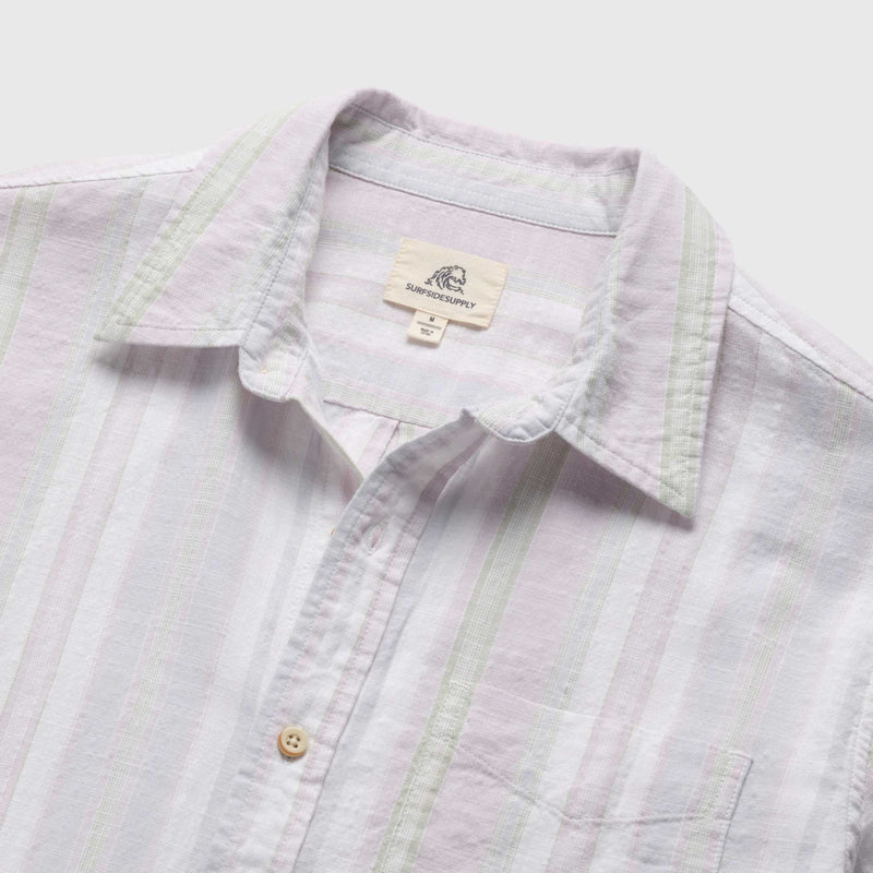 Joey Stripe Shirt - White - Surfside Supply Co. – Surfside Supply Co.