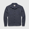 Louis Soft Herringbone Overshirt - Navy