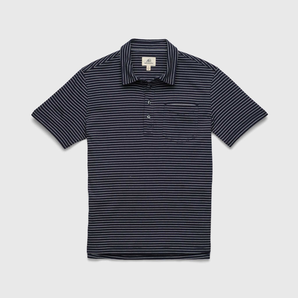 Michael Stripe Polo - Navy Stripe - Surfside Supply Co. – Surfside