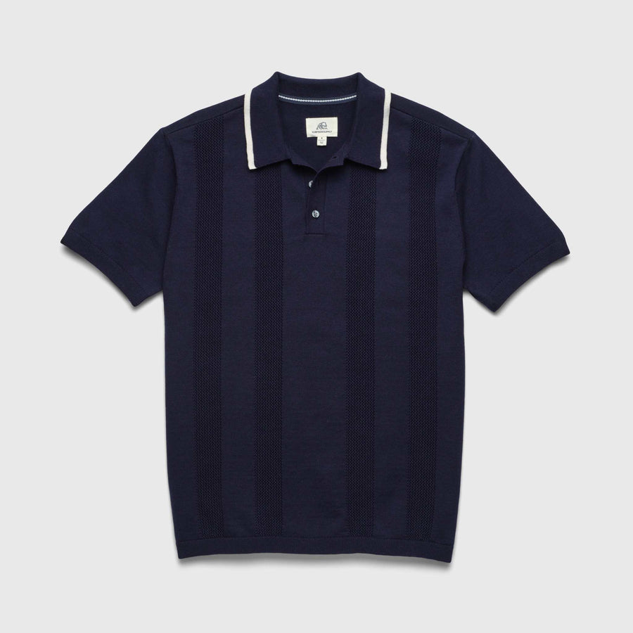 Nate Sweater Polo - Navy Blazer - Surfside Supply Co. – Surfside