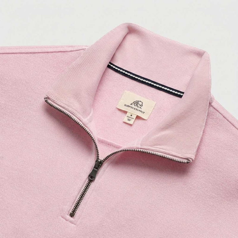 Bobby Cashmist Fleece Quarter Zip - Pink Heather - Surfside Supply