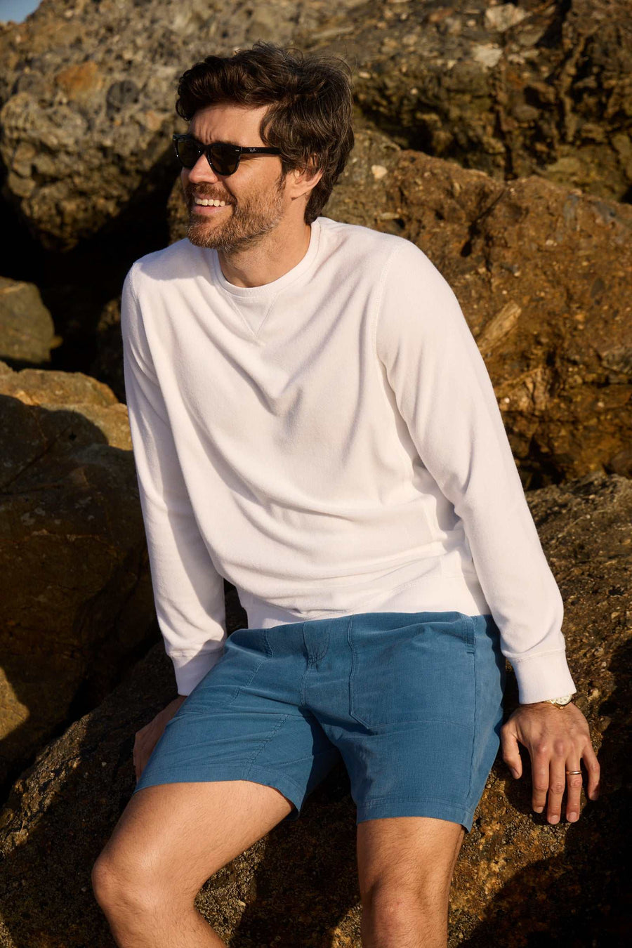 Tyler Corduroy Short - Blue - Surfside Supply Co. – Surfside