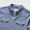 Rex Rib Knit Shirt - Slate Blue Heather