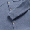 Rex Rib Knit Shirt - Slate Blue Heather