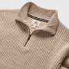 Robbie Mock Sweater - Camel Heather