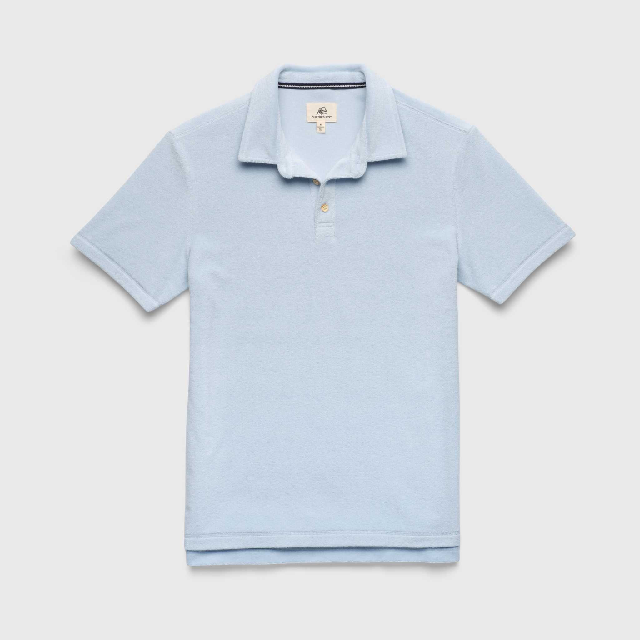Ryan Saltwater Terry Polo - Skyway Blue - Surfside Supply Co ...