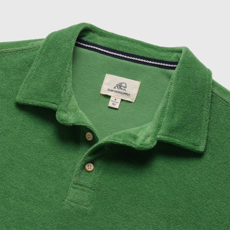 Ryan Saltwater Terry Polo - Turf Green - Surfside Supply Co