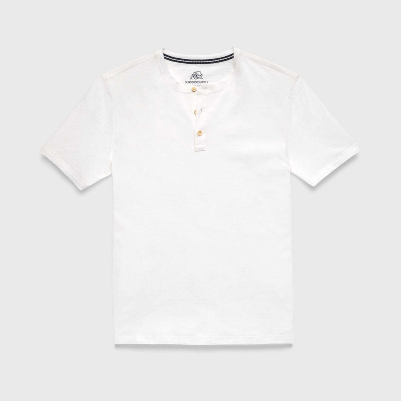 Sean Slub Henley - White - Surfside Supply Co. – Surfside Supply Co.