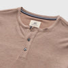 Sean Super Soft Classic Henley - Camel Heather