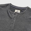 Sean Super Soft Classic Henley - Charcoal Heather