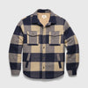 Skip Buffalo Check Sherpa Shirt Jacket - Navy