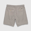 Tyler Crinkle Stripe Drawstring Short - Chinchilla