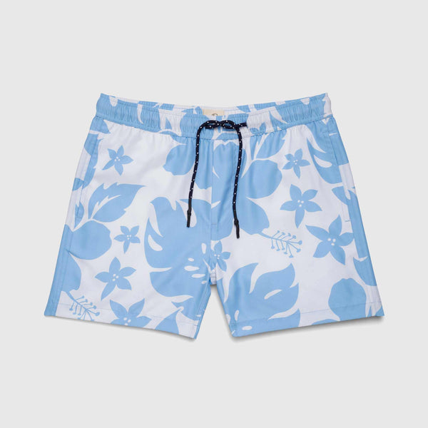 Jimmy 5” Floral Volley - White Sky Combo