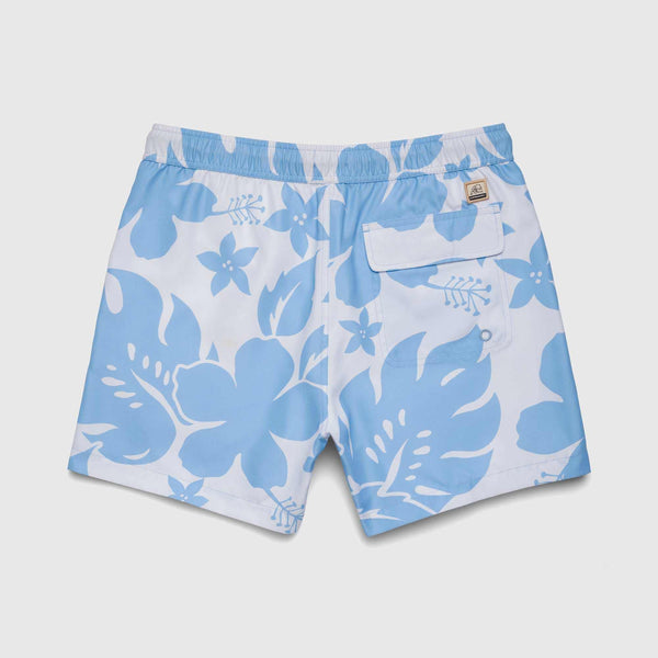 Jimmy 5” Floral Volley - White Sky Combo