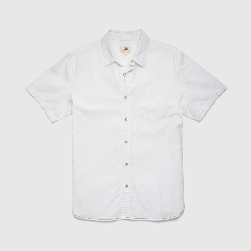 Joey Slub Island Shirt - Bright White