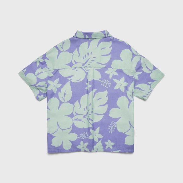 Tess Floral Slub Shirt - Baby Lilac Combo