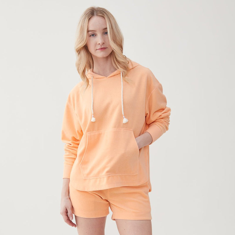 Ali Soft Terry Hoodie  - Apricot Ice