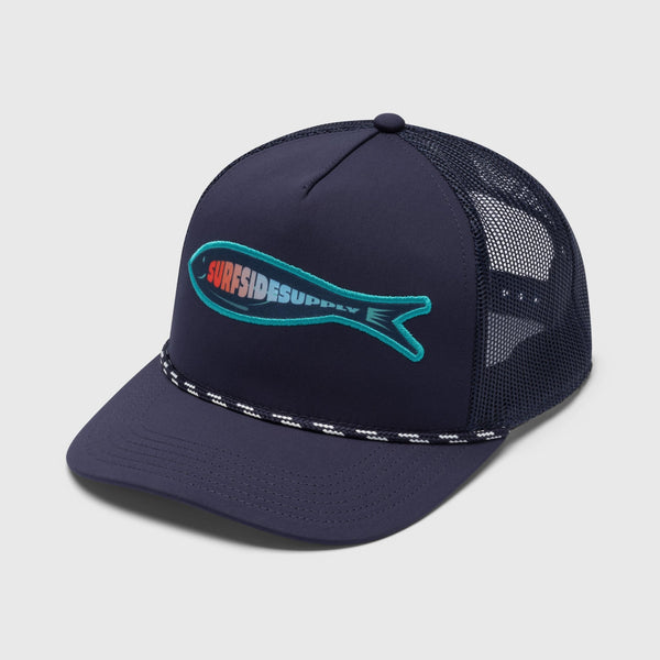 Bait Fishing Trucker Hat - Navy Blazer