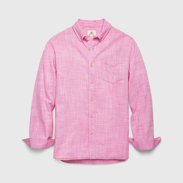 Brian Slub Shirt - Pink Fiji