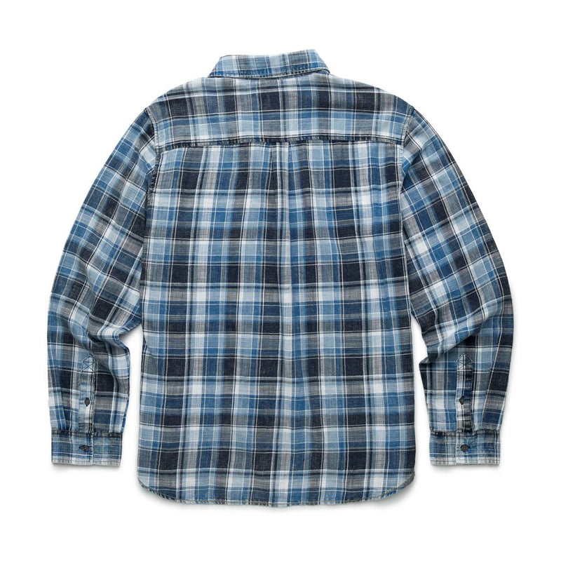 Brian Washed Plaid Shirt - Blue Combo