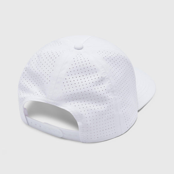 Hook Perforated Fishing Hat - White