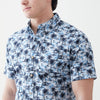Joe Palm Print Shirt - Blue