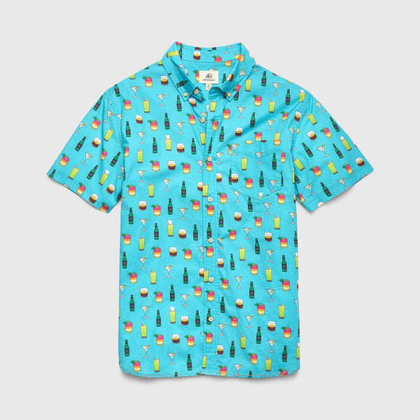 Joey Cocktail Shirt - Blue Curaçao