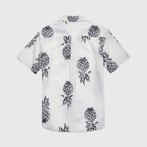 Joey Printed Pineapple Shirt - White Combo