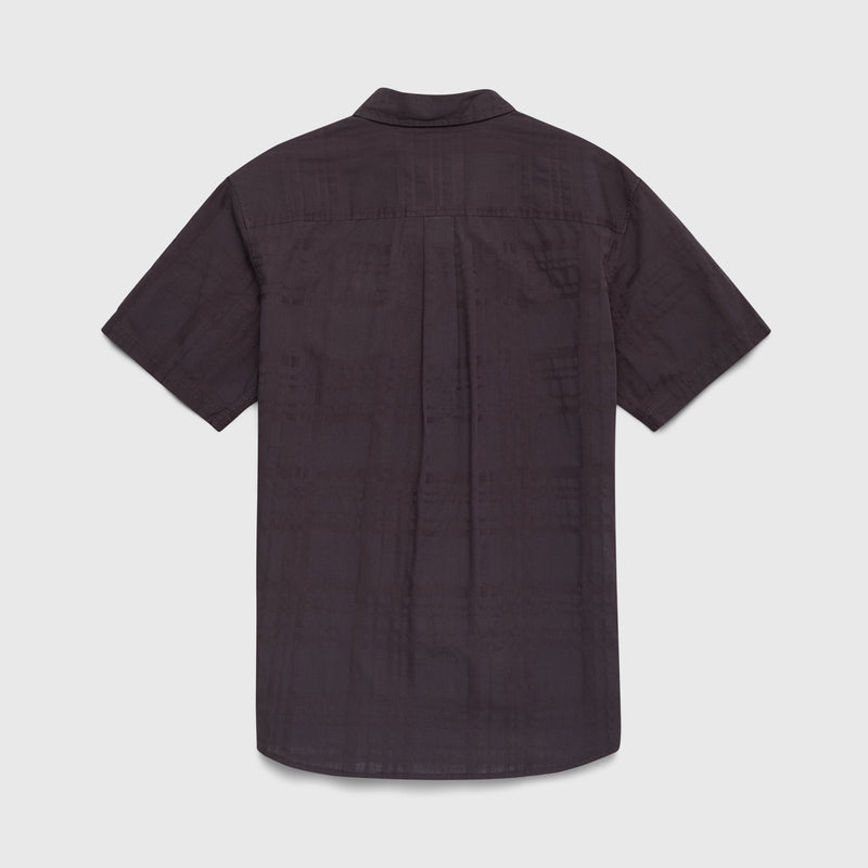 Mate Tonal Plaid Shirt – Black