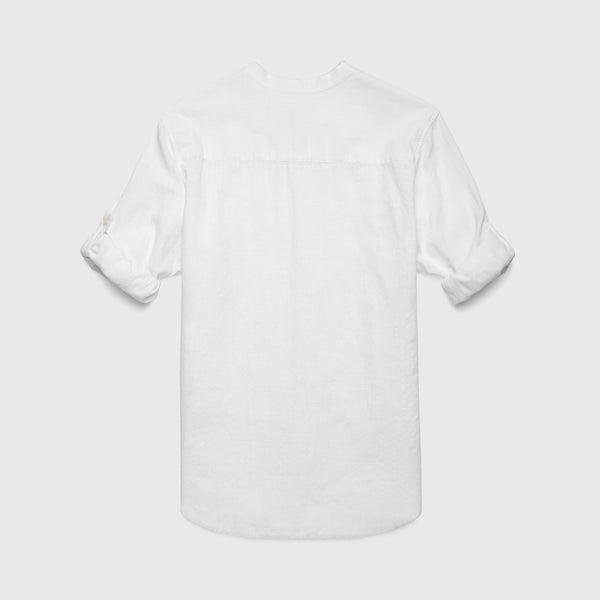 Molly Notch Collar Shirt – White