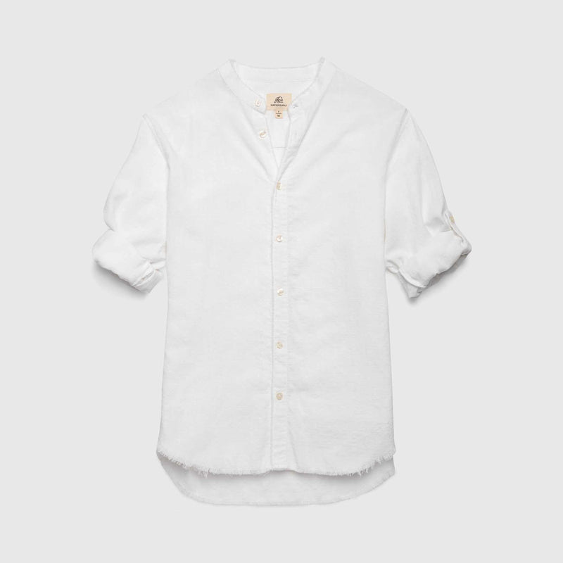 Molly Notch Collar Shirt – White