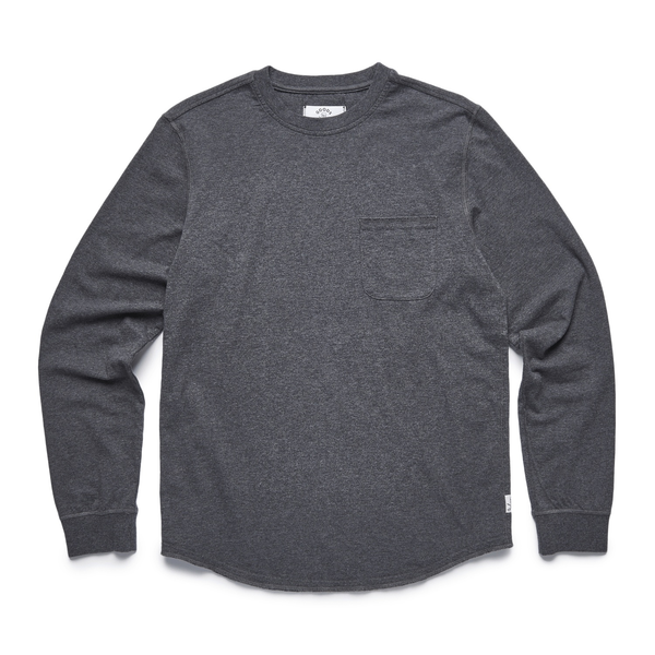 Shirts & TopsGOODSSalty Scoop Long Sleeve Jersey Tee - Charcoal Heather