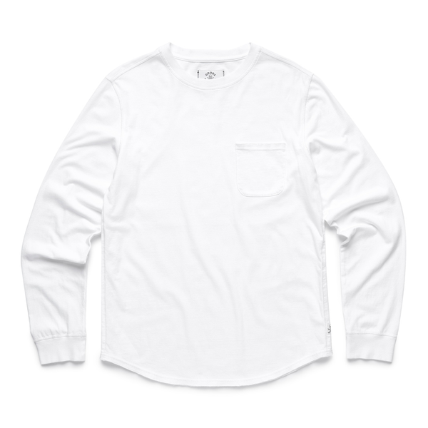 Shirts & TopsGOODSSalty Scoop Long Sleeve Jersey Tee - White
