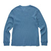 Sean Garment Dye Thermal Henley - Blue
